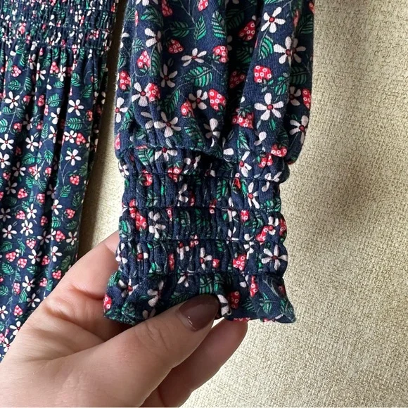 Boden Navy Floral Strawberry Tea Mini Dress Size 2P - Picture 5 of 7